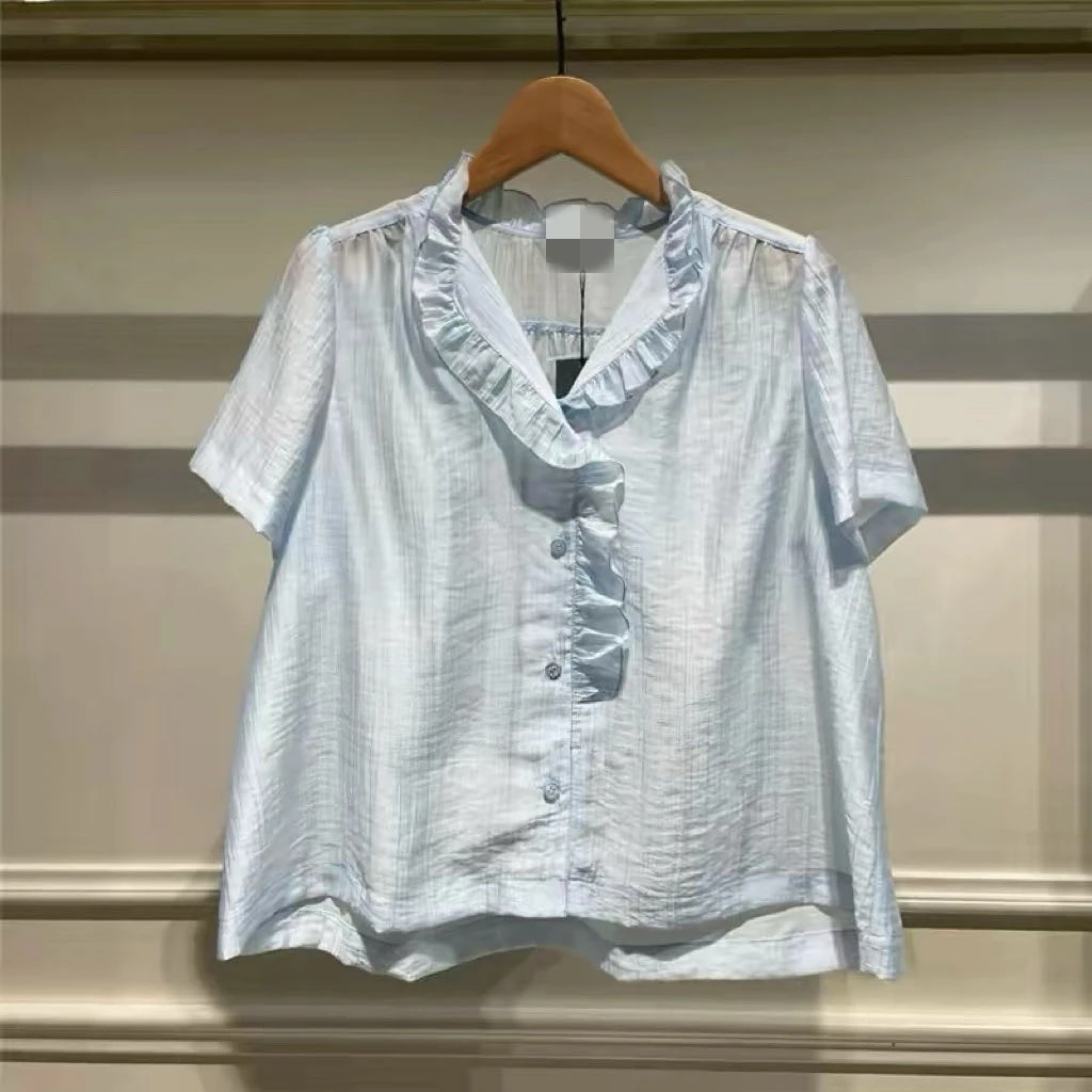 2026 Korean Summer New Style Women's Shirt Short Sleeve Button up Stand Collar Slimming Pleated Hemline Commute Friendly Casu...
2026 Korean Summer New Style Women's Shirt Short Sleeve Button up Stand Collar Slimming Pleated Hemline Commute Friendly Casu...