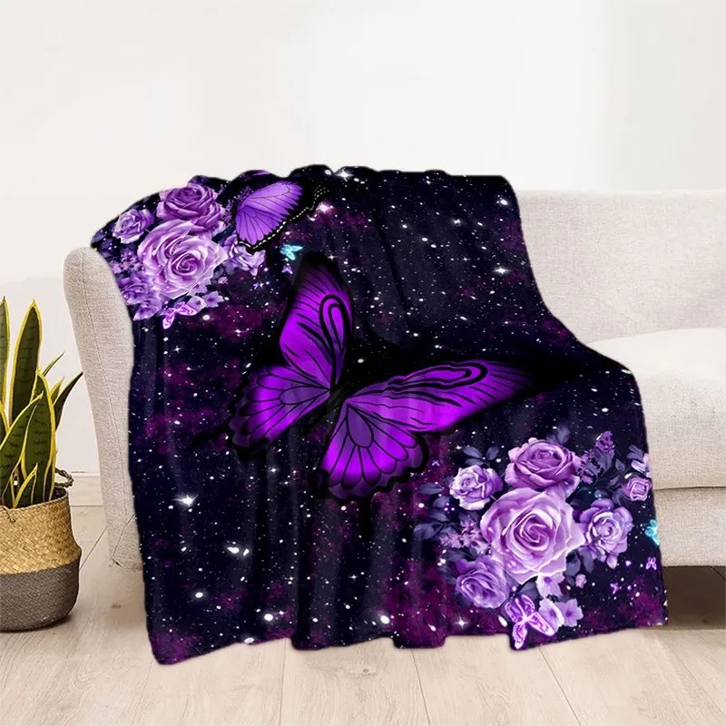 Soft Comfortable Butterfly Floral Print Flannel Blanket
Soft Comfortable Butterfly Floral Print Flannel Blanket