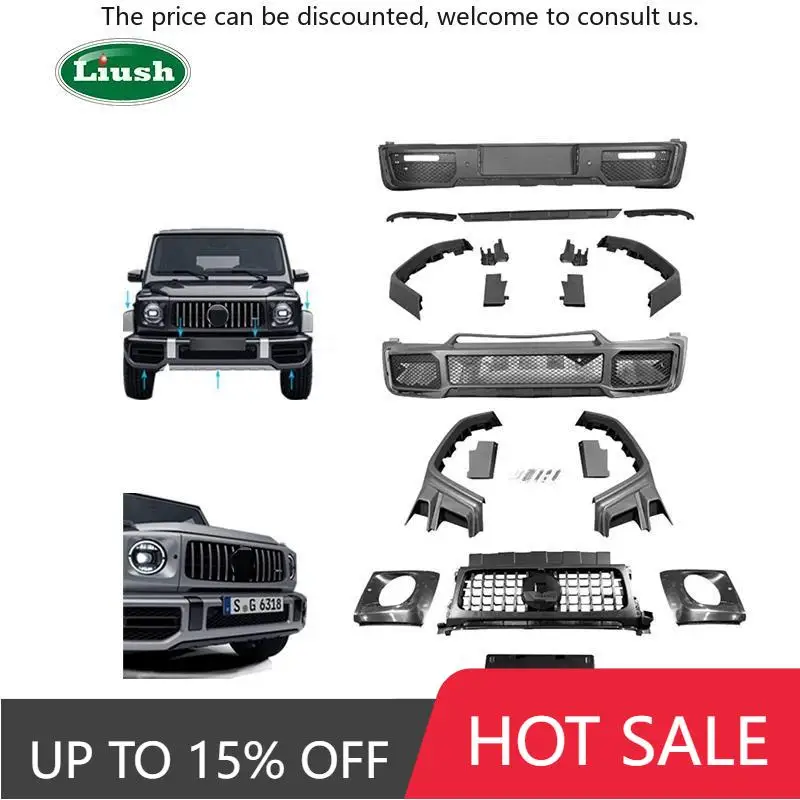 Liush Style Body Kit For Mercedes Benz G500 To G63 Upgrade Kit W464 G500 To G63 Front Bumper With Grille Rear Car Bumper 
Liush Style Body Kit For Mercedes Benz G500 To G63 Upgrade Kit W464 G500 To G63 Front Bumper With Grille Rear Car Bumper