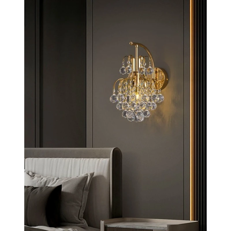French Luxury Crystal Wall Sconce Elegant Grand Design New Bedside Lamp for Master Bedroom Living Room Home Decor Room Decor LED
French Luxury Crystal Wall Sconce Elegant Grand Design New Bedside Lamp for Master Bedroom Living Room Home Decor Room Decor LED