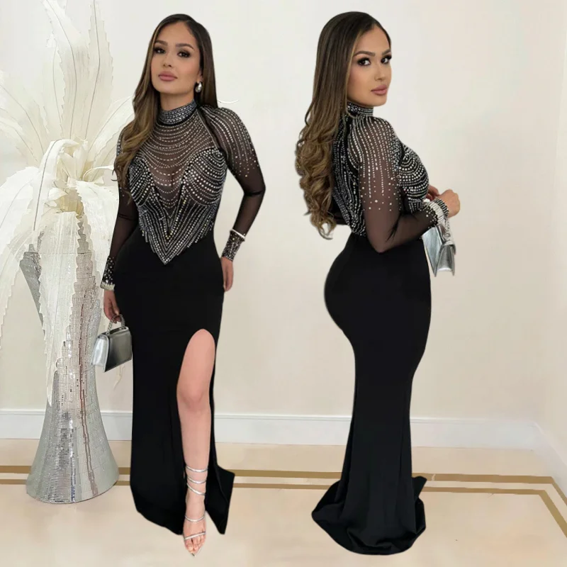 2025 European and American Fashion Women's Wear Hot Drilling Mesh Dress C001
2025 European and American Fashion Women's Wear Hot Drilling Mesh Dress C001