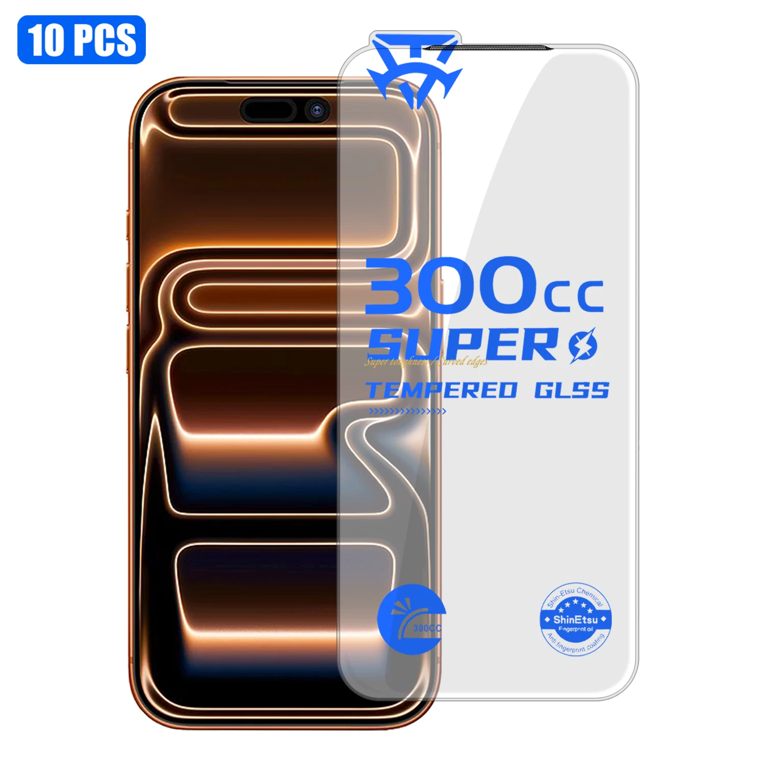 10Pcs for iPhone 17 Pro Max Tempered Glass Film 9H+ 300CC Edgeless Anti Static HD Full Screen Protector - Transparent
10Pcs for iPhone 17 Pro Max Tempered Glass Film 9H+ 300CC Edgeless Anti Static HD Full Screen Protector - Transparent
