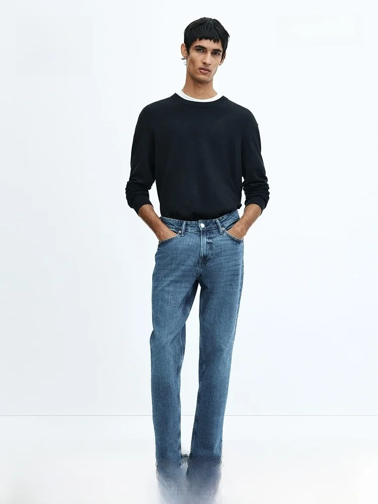 Men's Fashionable Fitting Jeans Commuter Tapered Long Pants Summer Cotton 99% Spandex % H&M Brand 0931747__029
Men's Fashionable Fitting Jeans Commuter Tapered Long Pants Summer Cotton 99% Spandex % H&M Brand 0931747__029