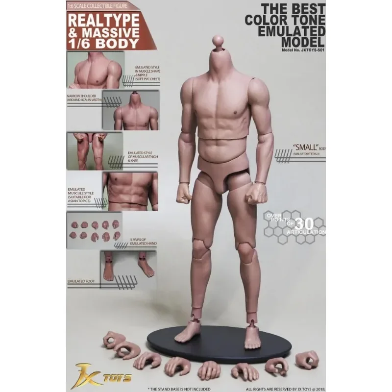 JXtoys JXS01 JXS02 JXS03 1/6 Scale Asian Male Strong Muscle Super Flexible Joint Body Fit 1/6 Head Sculpt 12'' Action Figure
JXtoys JXS01 JXS02 JXS03 1/6 Scale Asian Male Strong Muscle Super Flexible Joint Body Fit 1/6 Head Sculpt 12'' Action Figure