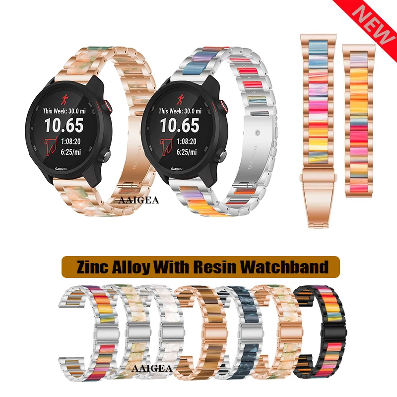 20 мм Смола с Цинковым Сплавом браслет для Garmin Forerunner 645 245 55 158 музыка/Vivoactive 3 элемента
20 мм Смола с Цинковым Сплавом браслет для Garmin Forerunner 645 245 55 158 музыка/Vivoactive 3 элемента