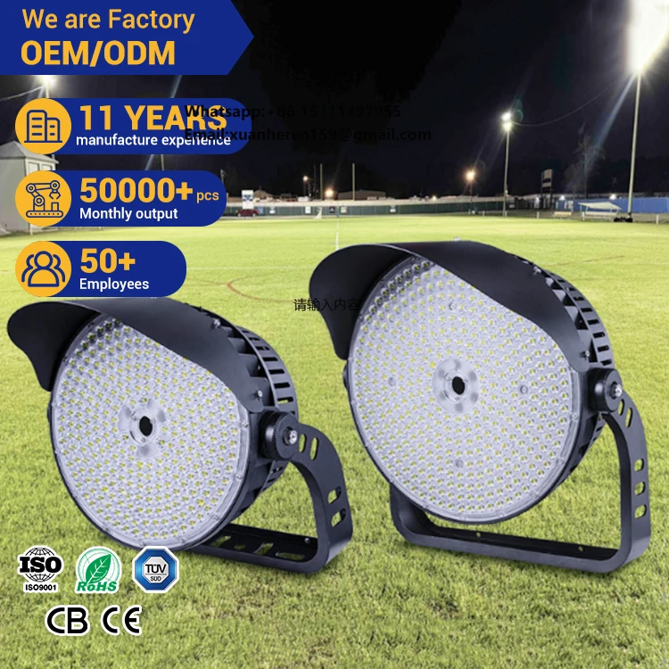 OEM ODM Ip65 500W 600W 800W 1000W Dia Cast Aluminum PC Lens High Mast Light Outdoor Parking Lot Football LED Flood Light
OEM ODM Ip65 500W 600W 800W 1000W Dia Cast Aluminum PC Lens High Mast Light Outdoor Parking Lot Football LED Flood Light