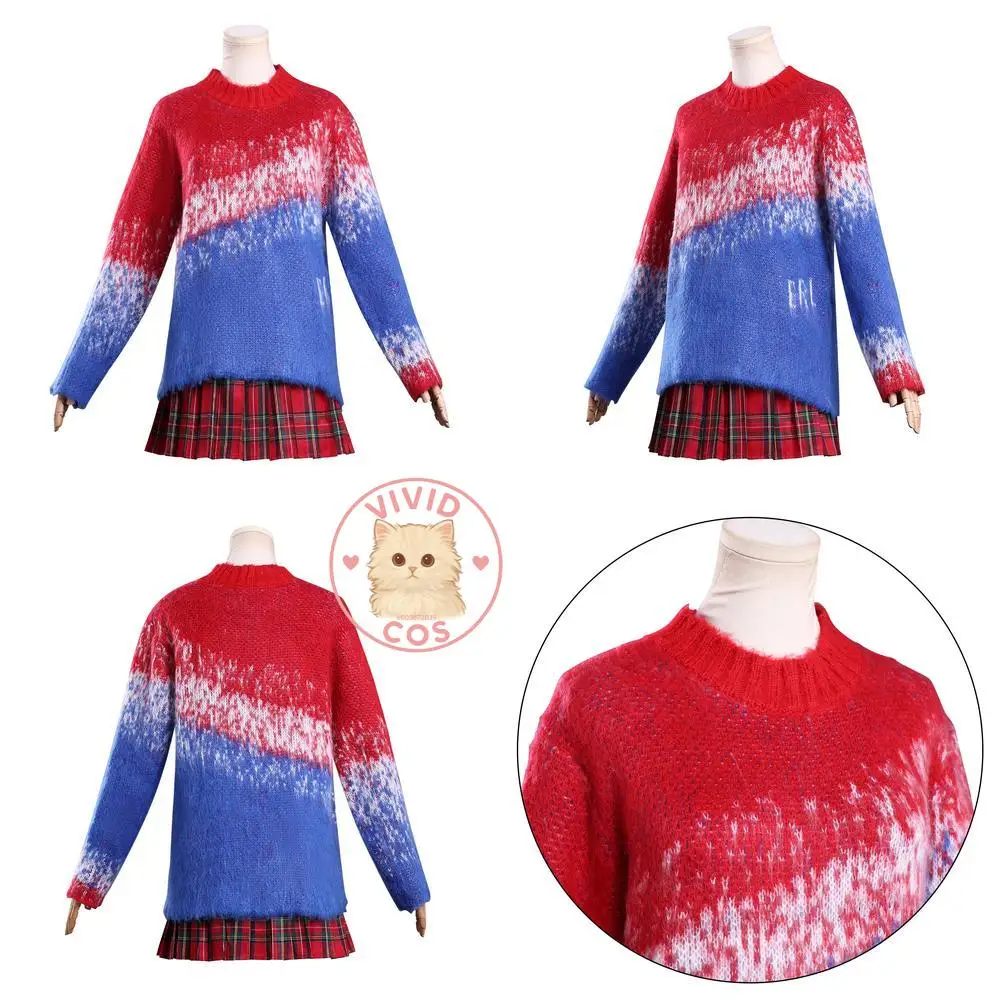 Popular Movie TV Character Cosplay Costume Anime Addams Fashion Gradient Sweater Skirt Set Role Play Women Halloween Christmas
Popular Movie TV Character Cosplay Costume Anime Addams Fashion Gradient Sweater Skirt Set Role Play Women Halloween Christmas