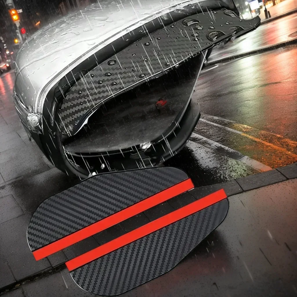 2 шт. улучшенные утолщенные автомобильные дождевые брови из углеродного волокна с универсальным приспособлением для защиты от дождя на зеркале заднего вида 
2 шт. улучшенные утолщенные автомобильные дождевые брови из углеродного волокна с универсальным приспособлением для защиты от дождя на зеркале заднего вида