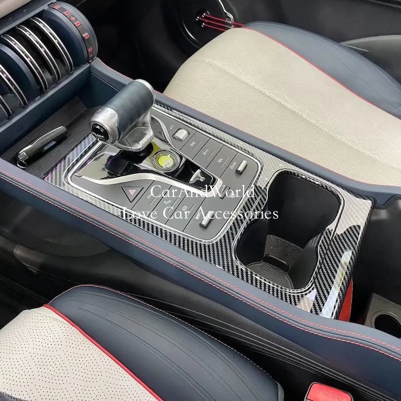 Carbon Fiber Gearbox Shift Water Cup Holder Frame Protector Cover Trims Car Interior Accessories For BYD Atto 3 2020-2023 2024
Carbon Fiber Gearbox Shift Water Cup Holder Frame Protector Cover Trims Car Interior Accessories For BYD Atto 3 2020-2023 2024