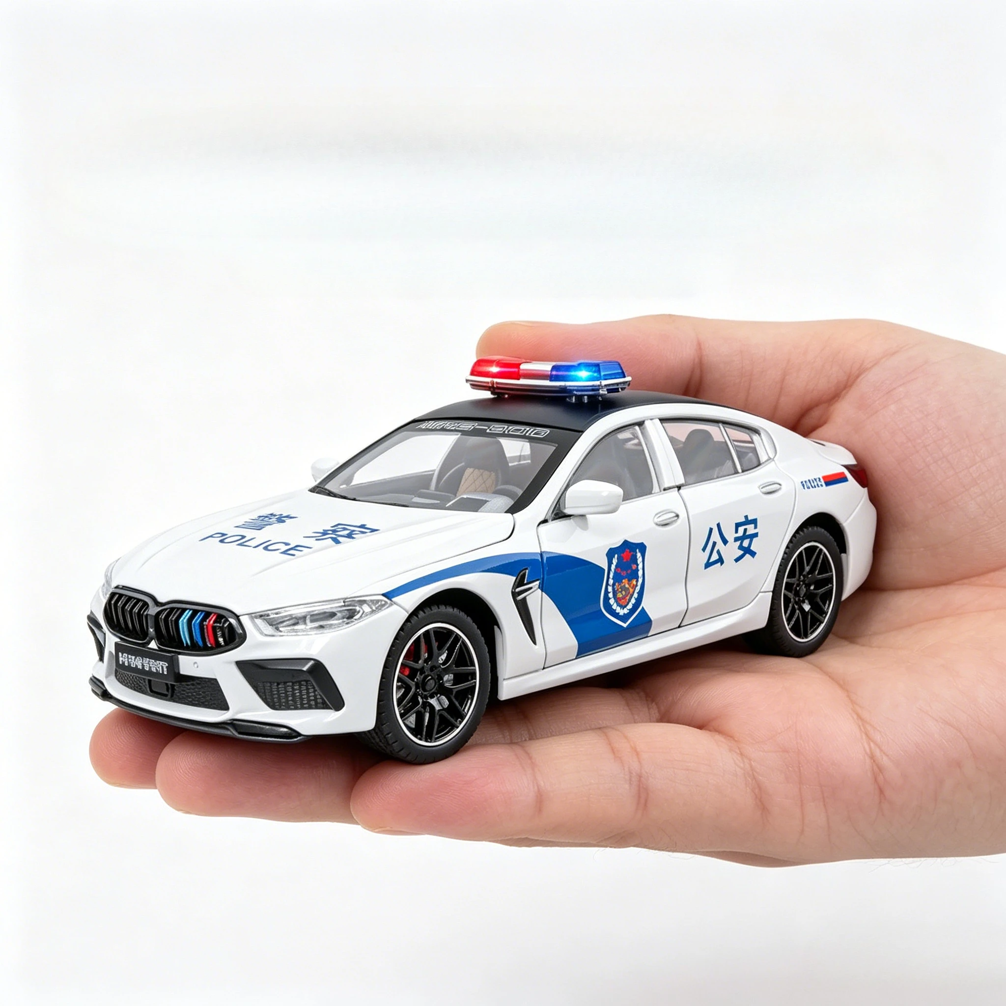 1:24 Model Toy M8 Police Car Alloy Diecast Doors Opened Sound Light Pull Back Shock Absorption for Educational Toys
1:24 Model Toy M8 Police Car Alloy Diecast Doors Opened Sound Light Pull Back Shock Absorption for Educational Toys