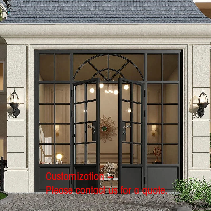 custom.French Style Custom Wrought Iron Double Glass Door Exterior Entry Door House Residential Commercial Building
custom.French Style Custom Wrought Iron Double Glass Door Exterior Entry Door House Residential Commercial Building