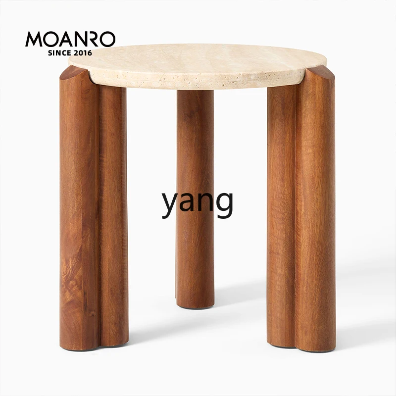 LT small apartment living room bedroom bedside storage antique solid wood round small coffee table
LT small apartment living room bedroom bedside storage antique solid wood round small coffee table