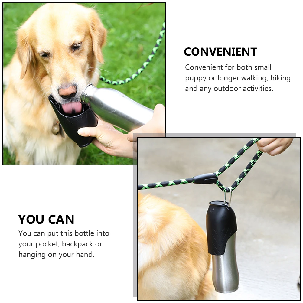 Pet Water Cup Stainless Steel 750ML Black Portable Feeder Bottle Puppy Drinking Dog Waterer Metal Pet Supply Cat Bowl
Pet Water Cup Stainless Steel 750ML Black Portable Feeder Bottle Puppy Drinking Dog Waterer Metal Pet Supply Cat Bowl