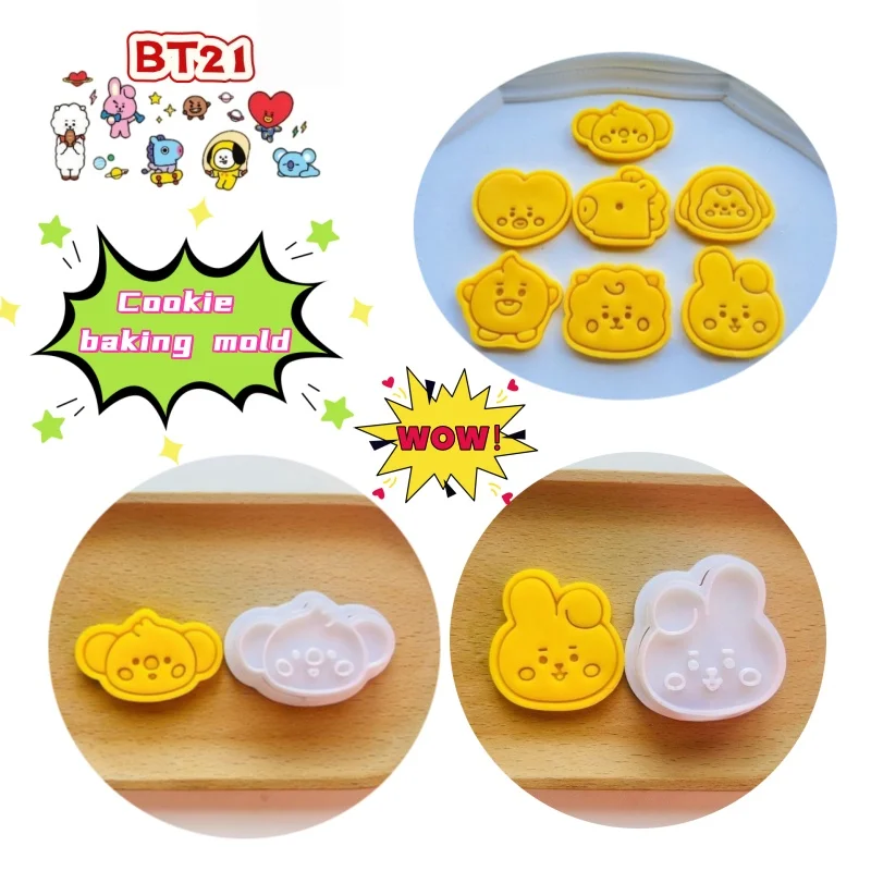 BT21 koya RJ shooky mang chimmy tata cooky creative personality home baking biscuit mold cake shop universal cartoon cute model
BT21 koya RJ shooky mang chimmy tata cooky creative personality home baking biscuit mold cake shop universal cartoon cute model