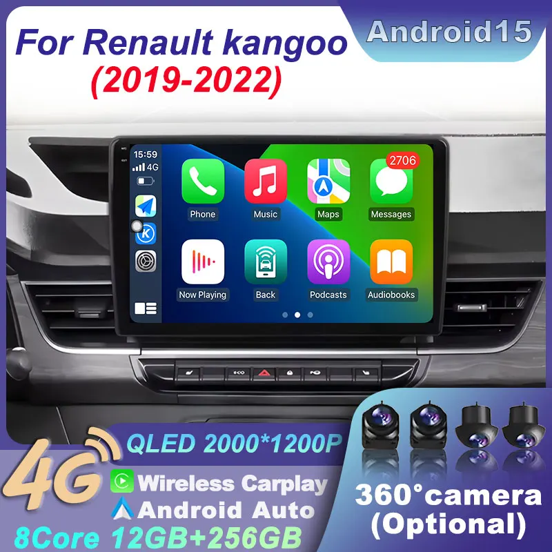 Для Renault Kangoo 2019-2012 Android 15 2K QLED экран видеоплеер Carplay автомобильное радио мультимедиа авторадио WIFI стерео GPS 4G
Для Renault Kangoo 2019-2012 Android 15 2K QLED экран видеоплеер Carplay автомобильное радио мультимедиа авторадио WIFI стерео GPS 4G