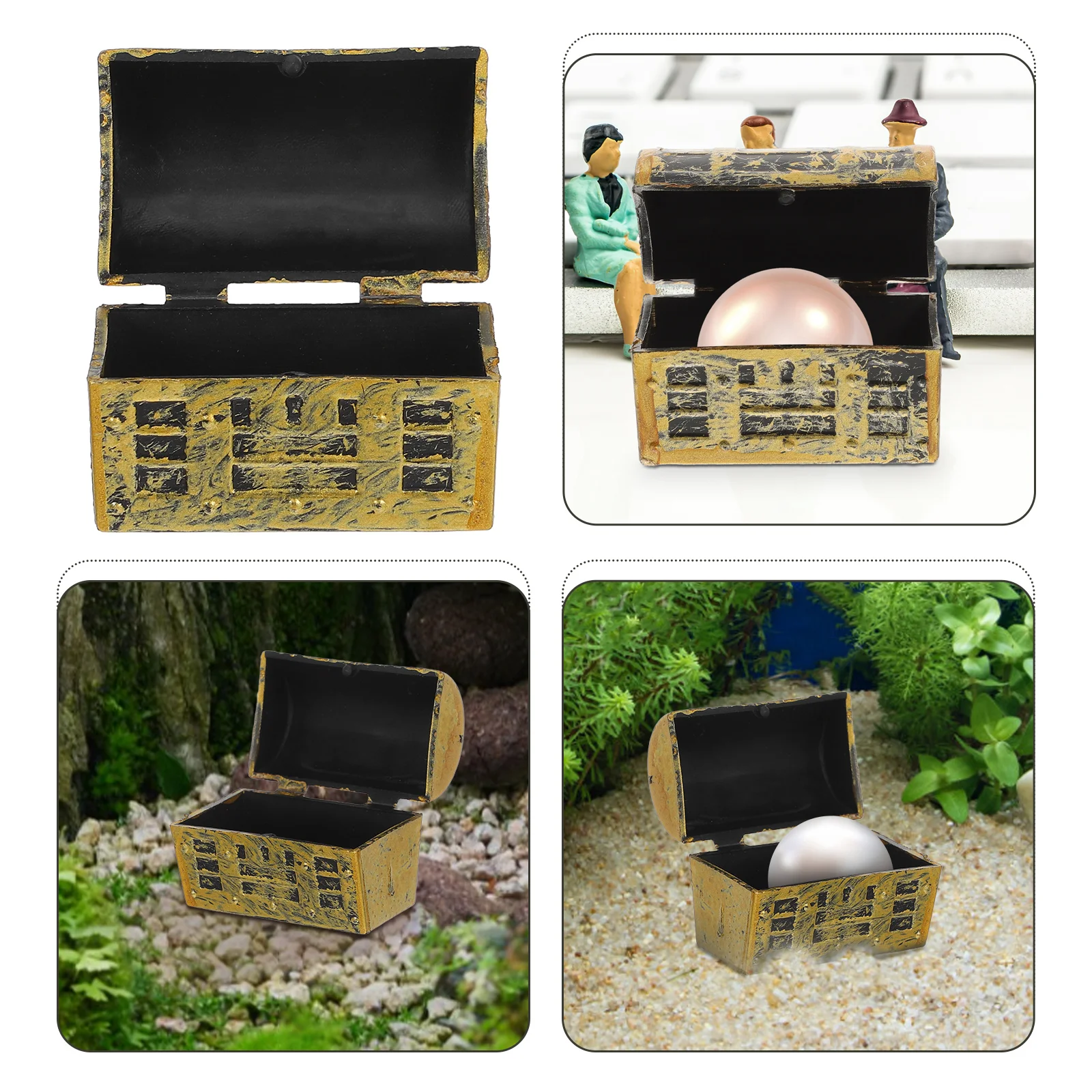10 Pcs Ornaments Mini Treasure Chest Child Toy House Miniature Plastic Scene Accessories
10 Pcs Ornaments Mini Treasure Chest Child Toy House Miniature Plastic Scene Accessories