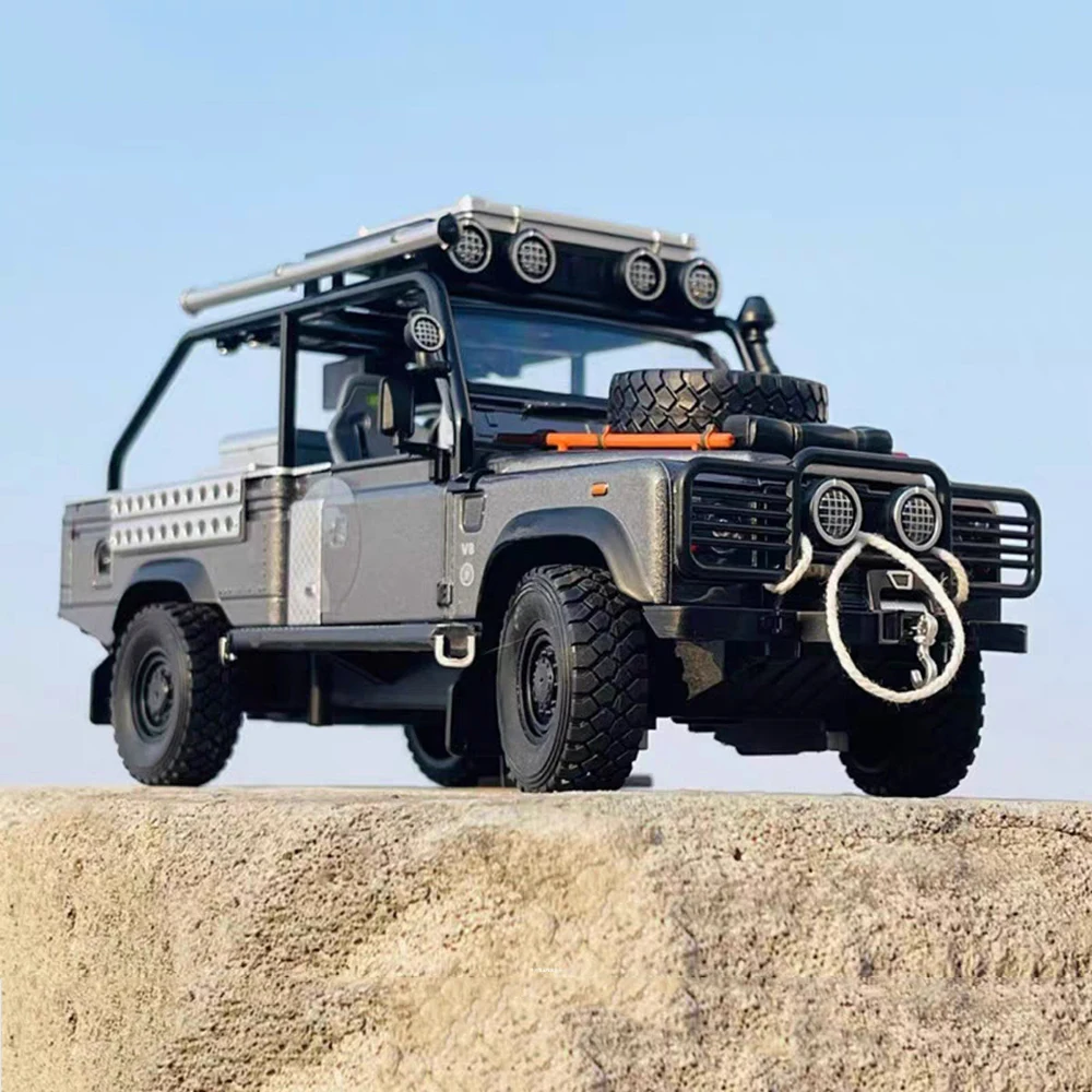 1:24 Land Rover Defender 110 Tank 300, игрушечные машинки, миниатюрные модели, открытые двери, автомобиль с подсветкой, внедорожные идеальные подарки для мальчиков
1:24 Land Rover Defender 110 Tank 300, игрушечные машинки, миниатюрные модели, открытые двери, автомобиль с подсветкой, внедорожные идеальные подарки для мальчиков