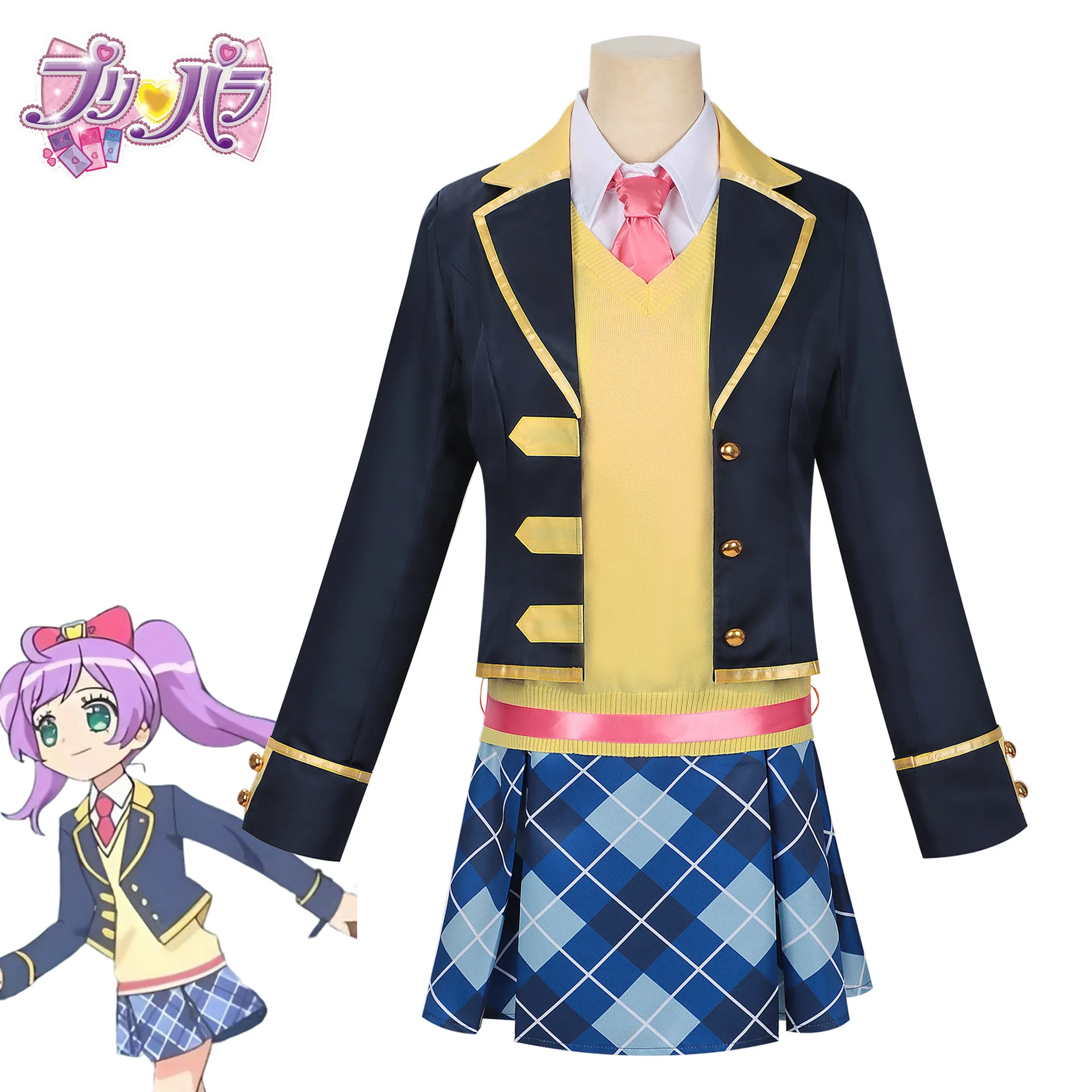 PriPara Manaka Laala Cosplay Costume Cute School Uniform Women Full Set Anime Game Role Playing Halloween Party Outfit HCos
PriPara Manaka Laala Cosplay Costume Cute School Uniform Women Full Set Anime Game Role Playing Halloween Party Outfit HCos