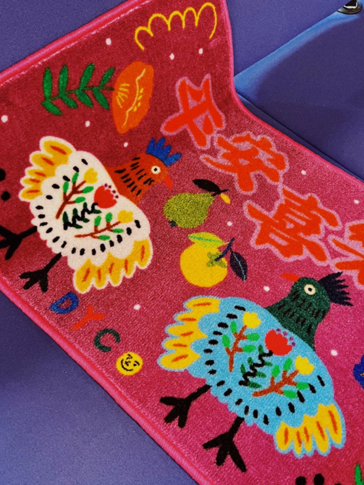 Original Cartoon Pattern Door Mat Anti-Slip Home Entrance Mat Red Peace And Joy Design Nylon Surface Rectangular Shape
Original Cartoon Pattern Door Mat Anti-Slip Home Entrance Mat Red Peace And Joy Design Nylon Surface Rectangular Shape
