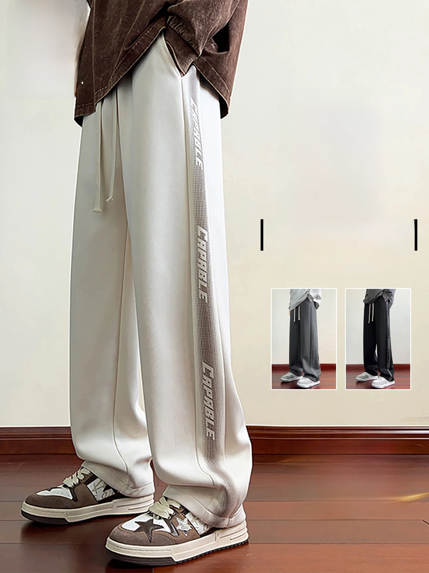 Мужские повседневные брюки Nainiu прямого кроя, свободные, спортивные, осенне-зимние, модные, длинные, с буквенным принтом
Мужские повседневные брюки Nainiu прямого кроя, свободные, спортивные, осенне-зимние, модные, длинные, с буквенным принтом