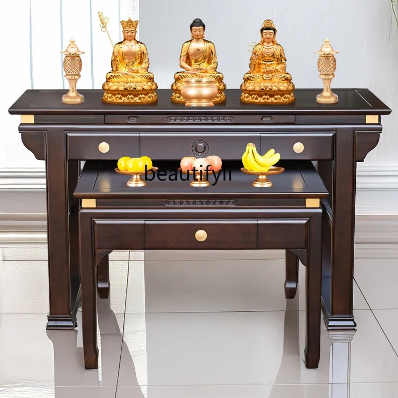 xzqSolid wood offering table Household Guanyin Buddha table Offering shrine Buddhist hall Guan Gong table
xzqSolid wood offering table Household Guanyin Buddha table Offering shrine Buddhist hall Guan Gong table