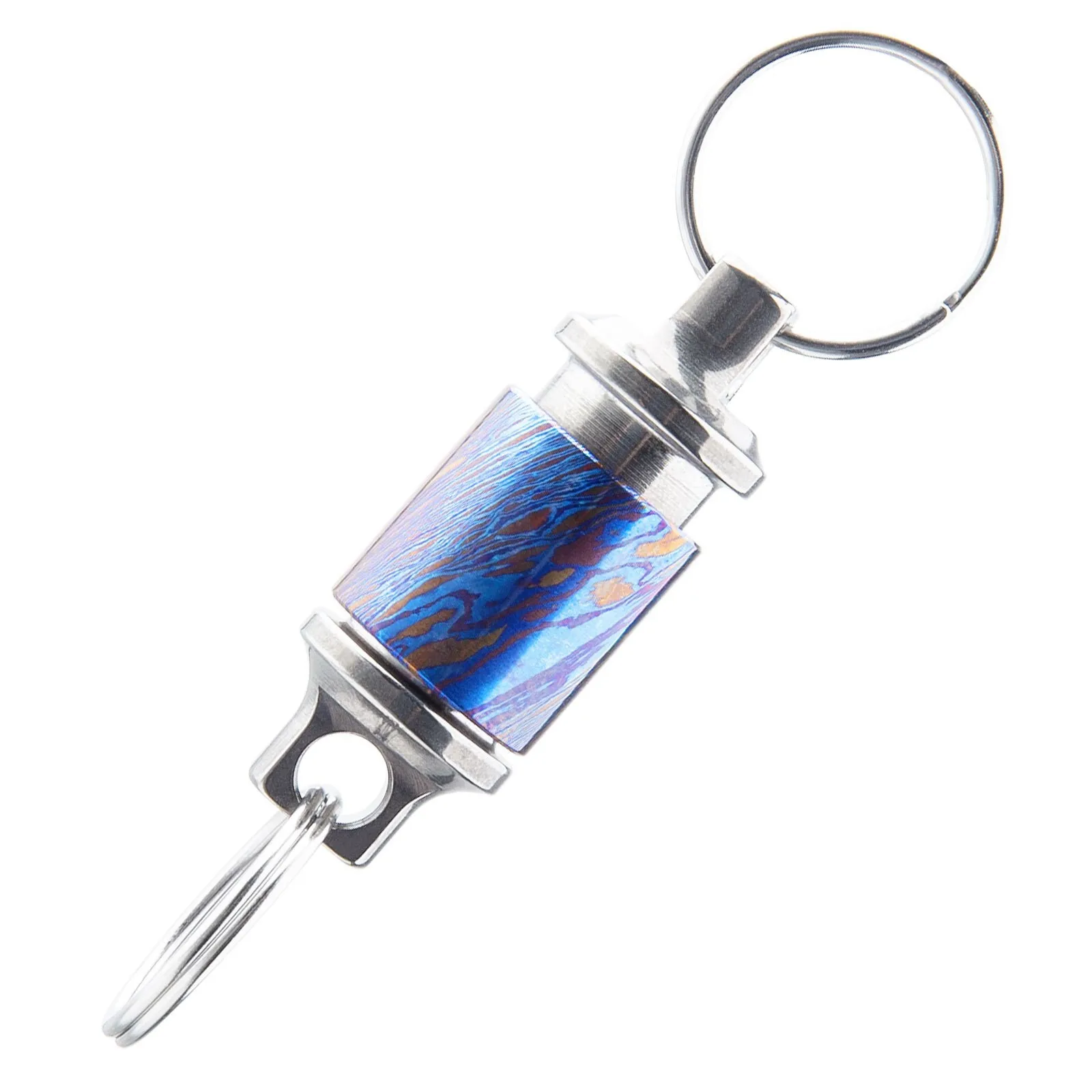 360 Degree Colorful Damascus Titanium Alloy Quick Release Buckle Car Keychain
360 Degree Colorful Damascus Titanium Alloy Quick Release Buckle Car Keychain