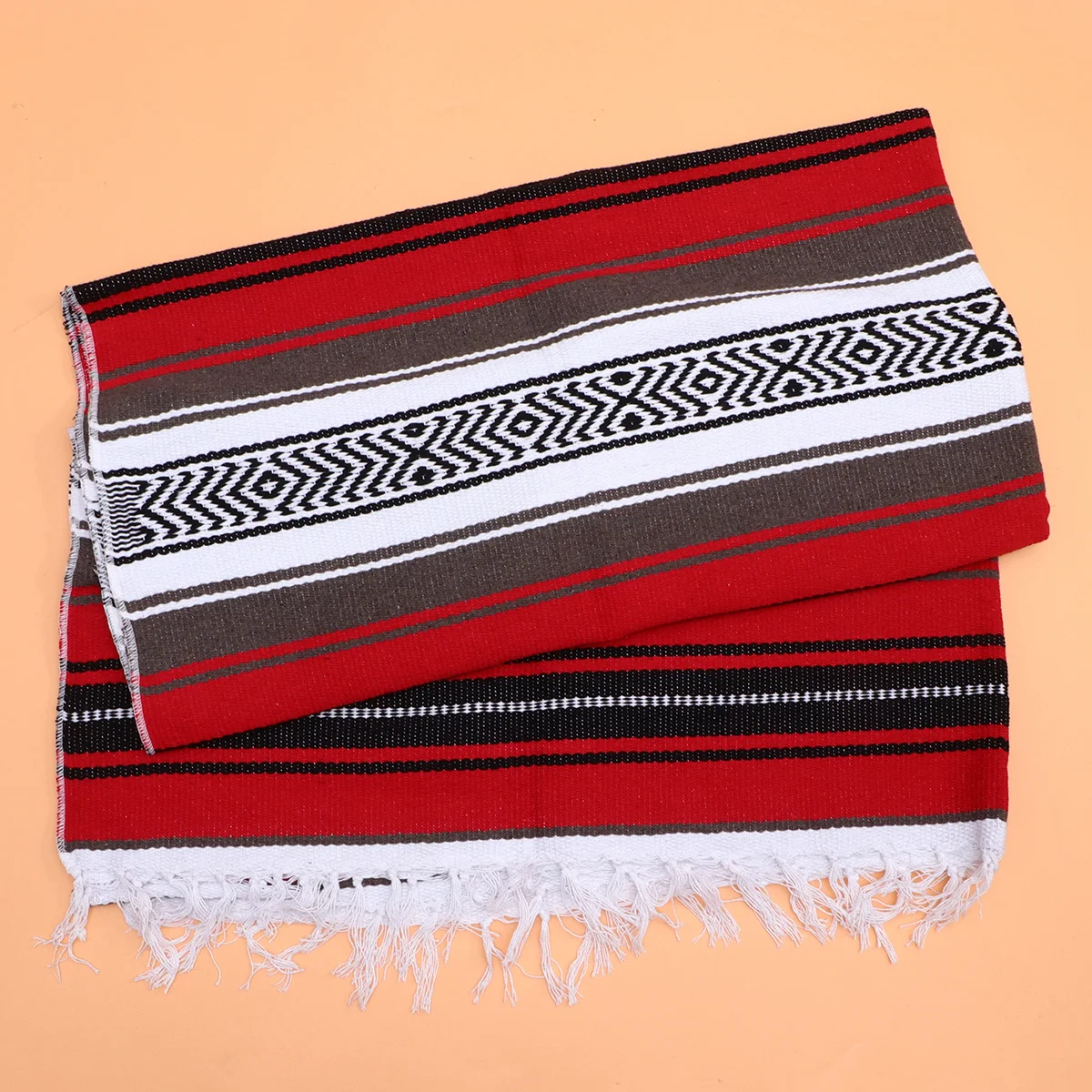 Mexican Blanket Red 130x180cm Polyester Cotton Serape Throw for Yoga Sofa Car Outdoor Camping Mexican Blanket 
Mexican Blanket Red 130x180cm Polyester Cotton Serape Throw for Yoga Sofa Car Outdoor Camping Mexican Blanket