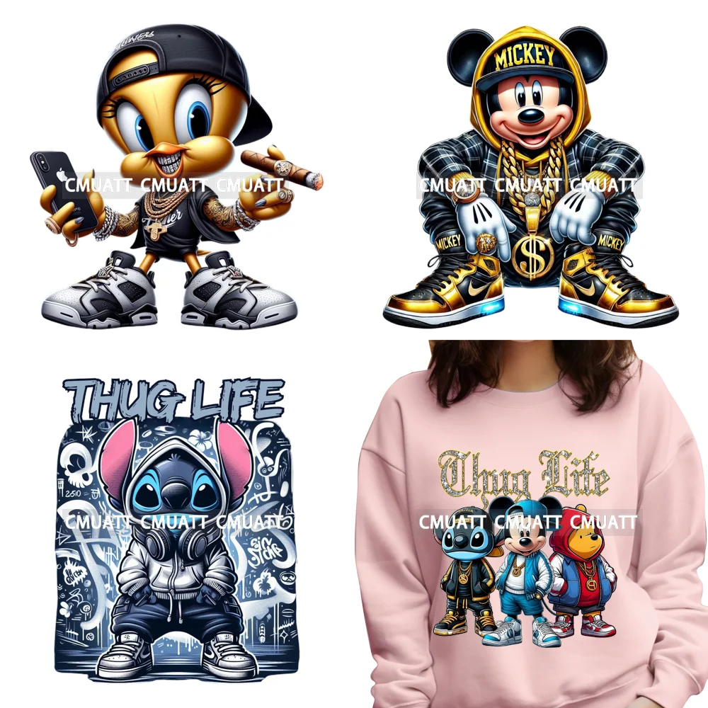 New Hip Hop Cartoon Designs Urban Animal Characters Iron on DTF Washable Transfers Stickers Ready to Press for Man Hoodies 
New Hip Hop Cartoon Designs Urban Animal Characters Iron on DTF Washable Transfers Stickers Ready to Press for Man Hoodies