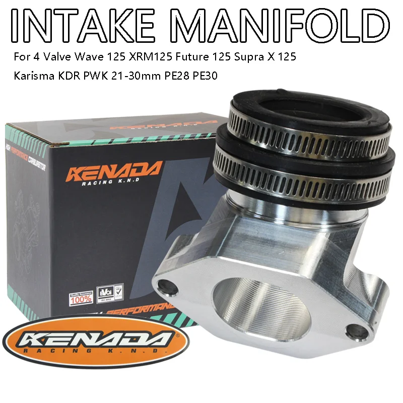 KENADA RACING Intake Manifold Adapter For 4 Valve Wave 125 XRM125 Future 125 Supra X 125 Karisma KDR PWK 21-30mm PE28 PE30
KENADA RACING Intake Manifold Adapter For 4 Valve Wave 125 XRM125 Future 125 Supra X 125 Karisma KDR PWK 21-30mm PE28 PE30