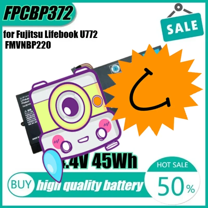14,4 В 45 Втч FPCBP372 Аккумулятор для ноутбука Fujitsu Lifebook U772 FMVNBP220 FPB0281
14,4 В 45 Втч FPCBP372 Аккумулятор для ноутбука Fujitsu Lifebook U772 FMVNBP220 FPB0281