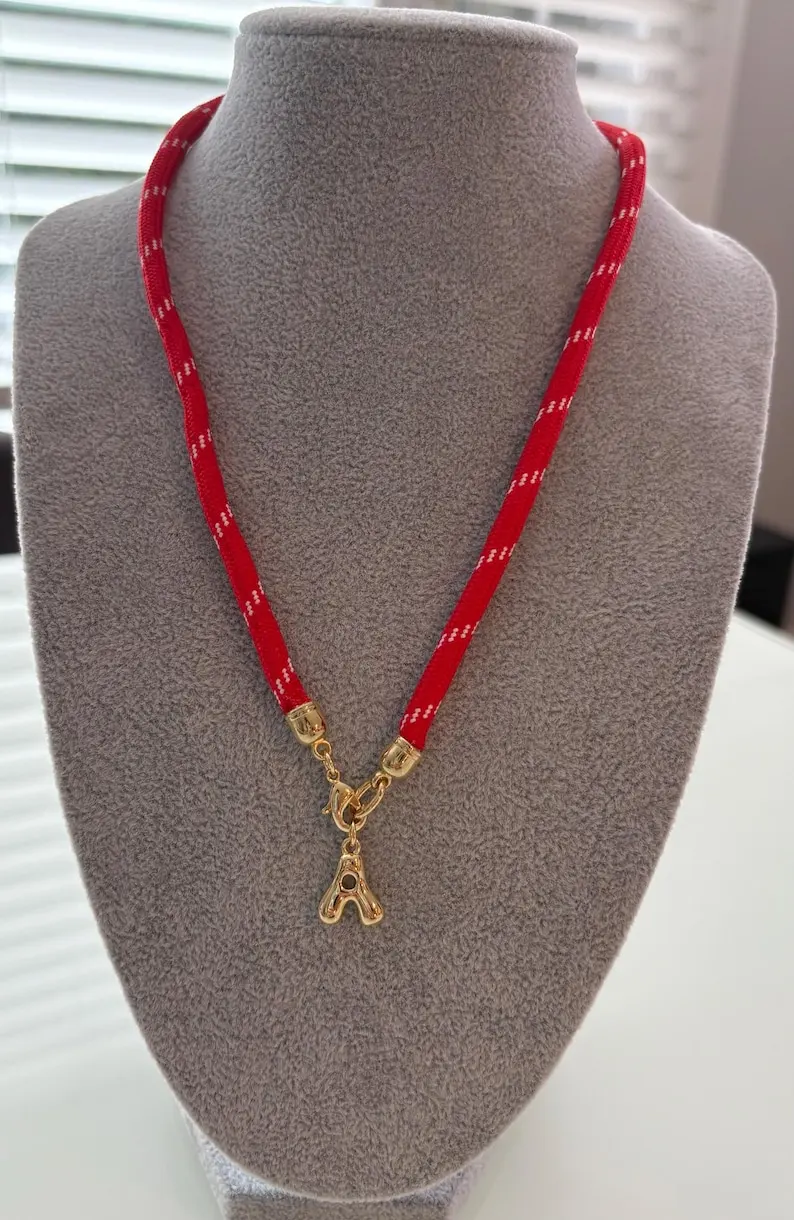 DOREMI Personalized A-Z Alphabet Pendant Necklace Colorful Rope Chain DIY Custom Initial Charm Paracord Choker Gift
DOREMI Personalized A-Z Alphabet Pendant Necklace Colorful Rope Chain DIY Custom Initial Charm Paracord Choker Gift