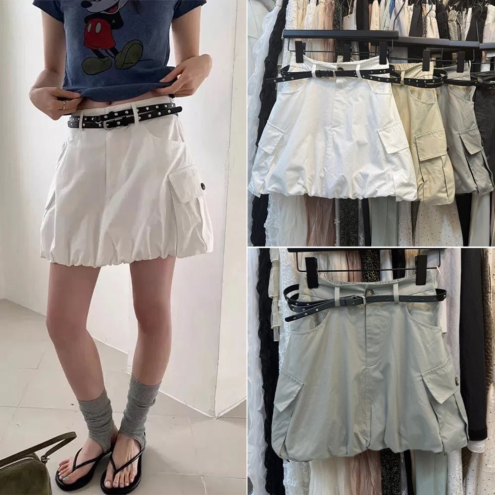 ZHISILAO New Y2K High Waist A-line Cargo Skirts Women Vintage Casual Mini Skirts Summer 2026
ZHISILAO New Y2K High Waist A-line Cargo Skirts Women Vintage Casual Mini Skirts Summer 2026