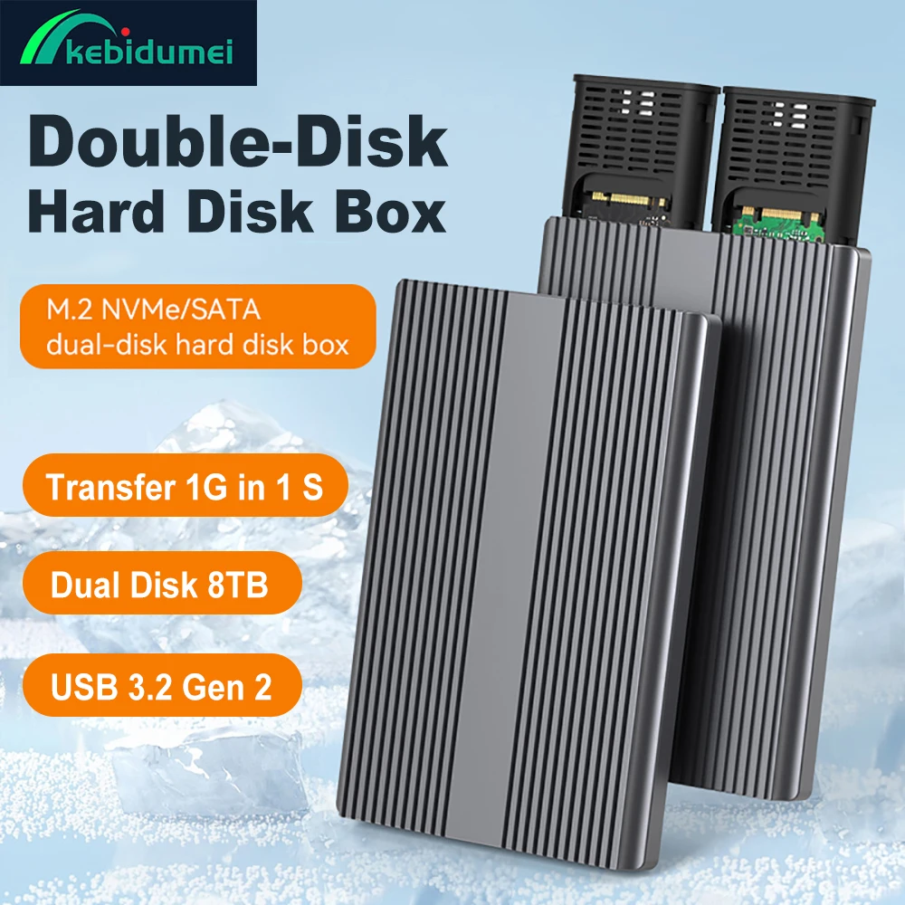 Dual Bay M.2 NVMe Mobile SSD Box Type C USB 3.2 Gen 2 SSD Корпус из алюминиевого сплава M.2 Коробка для жесткого диска Независимый двойной слот для диска
Dual Bay M.2 NVMe Mobile SSD Box Type C USB 3.2 Gen 2 SSD Корпус из алюминиевого сплава M.2 Коробка для жесткого диска Независимый двойной слот для диска