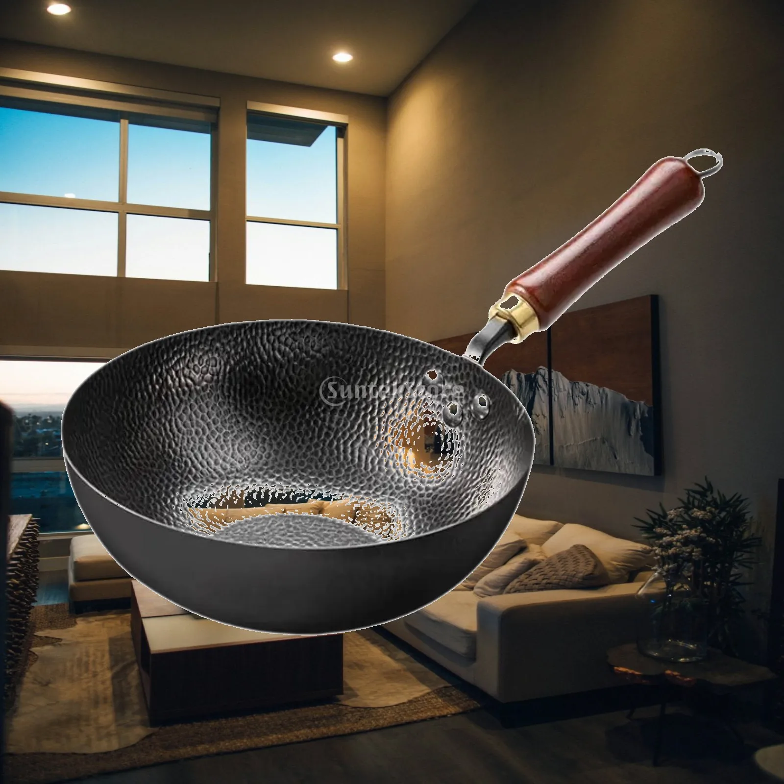 Nonstick Wok with Hanging Hook Wood Handle Chinese Wok Frying Wok Pan for Kitchen Induction Cooker Restaurant Camping Home
Nonstick Wok with Hanging Hook Wood Handle Chinese Wok Frying Wok Pan for Kitchen Induction Cooker Restaurant Camping Home