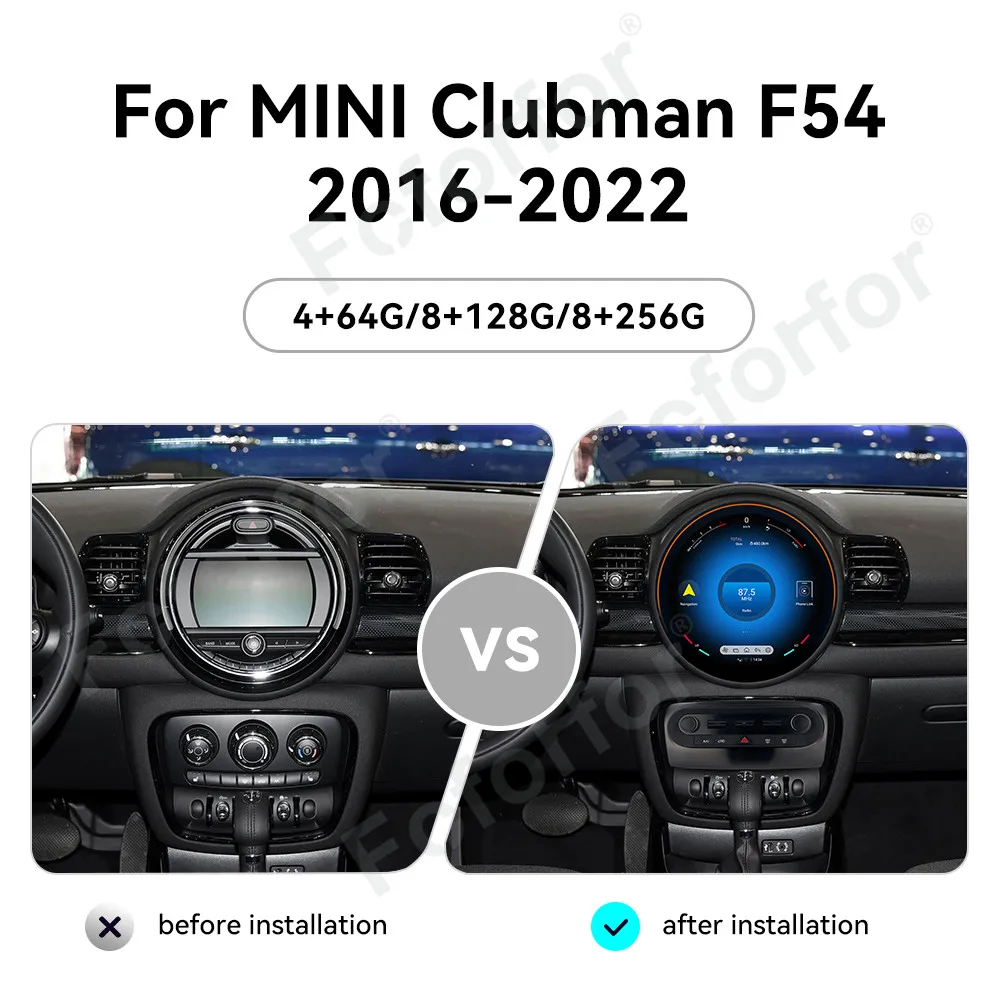 Автомагнитола Qualcomm CarPlay Android 13 для MINI Clubman F54 2016-2022 с GPS-навигацией, мультимедийным плеером и 11,8-дюймовым экраном
Автомагнитола Qualcomm CarPlay Android 13 для MINI Clubman F54 2016-2022 с GPS-навигацией, мультимедийным плеером и 11,8-дюймовым экраном
