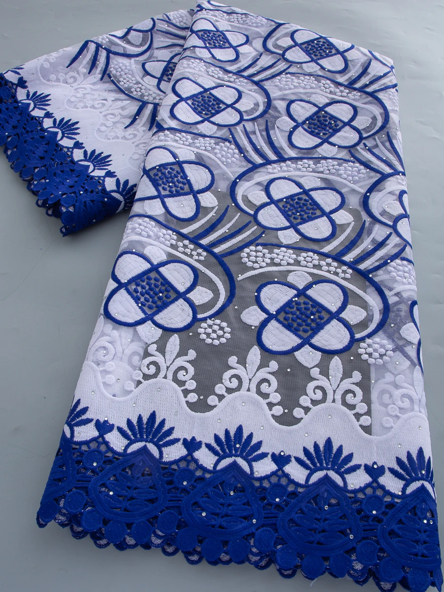 African Cotton Lace Fabric with Stones 2026 High Quality Swiss Cotton Voile Lace Embroidered Hole Lace For Party Dress Sew
African Cotton Lace Fabric with Stones 2026 High Quality Swiss Cotton Voile Lace Embroidered Hole Lace For Party Dress Sew