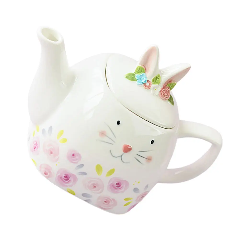 Delicate Ceramic Rabbit Shape Tea Pot Household Teapot Heat-Resistant Tea Kettle Elegant Home Office Teaware Ceramic Teaware
Delicate Ceramic Rabbit Shape Tea Pot Household Teapot Heat-Resistant Tea Kettle Elegant Home Office Teaware Ceramic Teaware