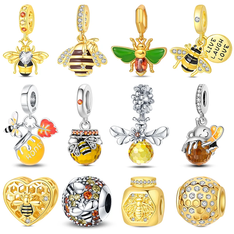 Hot Sales 925 Sterling Silver Honeybee Charms Bead Honeycomb Ball Fit Original Bracelet DIY Women Birthday Jewelry Gifts
Hot Sales 925 Sterling Silver Honeybee Charms Bead Honeycomb Ball Fit Original Bracelet DIY Women Birthday Jewelry Gifts