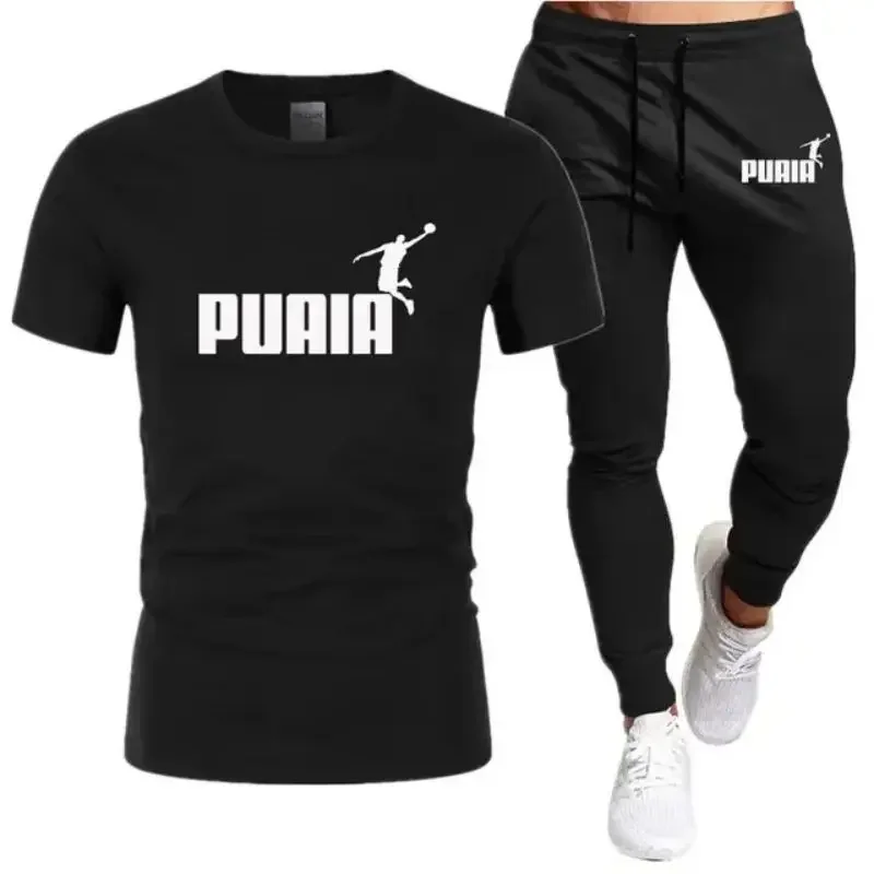 Summer men's and women's breathable cotton short-sleeved T-shirt + trousers 2-piece outdoor jogging men's casual sports suit
Summer men's and women's breathable cotton short-sleeved T-shirt + trousers 2-piece outdoor jogging men's casual sports suit