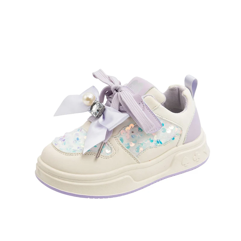 2026 Spring New Girls Leather Shoes Cute Bow Design Kids Outdoor Tennis Sneakers Soft Sole Fashion Sequins Children Sports Shoes
2026 Spring New Girls Leather Shoes Cute Bow Design Kids Outdoor Tennis Sneakers Soft Sole Fashion Sequins Children Sports Shoes