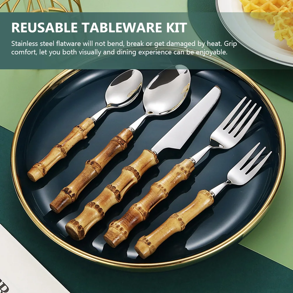 1 set 1 Set 304 Stainless Steel Cutlery Set Smooth Edges Flatware For Western Food Steak Dining Home Kitchen Essentials Reusable
1 set 1 Set 304 Stainless Steel Cutlery Set Smooth Edges Flatware For Western Food Steak Dining Home Kitchen Essentials Reusable