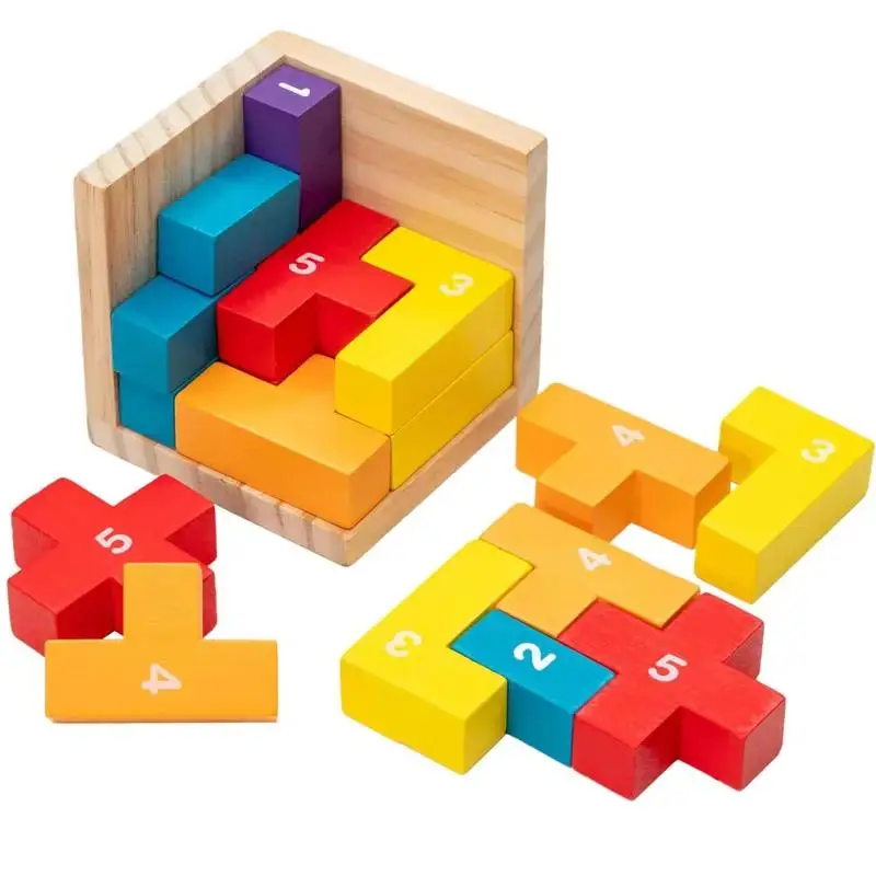 Colorful Blocks Wooden Brain Teaser Puzzle Logic Cube Challenging Games for Kids Boys Girls Adults IQ Test Educational Toys
Colorful Blocks Wooden Brain Teaser Puzzle Logic Cube Challenging Games for Kids Boys Girls Adults IQ Test Educational Toys