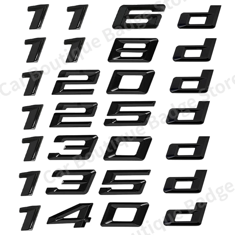 ABS Car Trunk Letter Logo Badge Emblem Decal Sticker For BMW 1 Series 116d 118d 120d 125d 130d 135d 140d E81 E82 E87 E88 F20 F21
ABS Car Trunk Letter Logo Badge Emblem Decal Sticker For BMW 1 Series 116d 118d 120d 125d 130d 135d 140d E81 E82 E87 E88 F20 F21