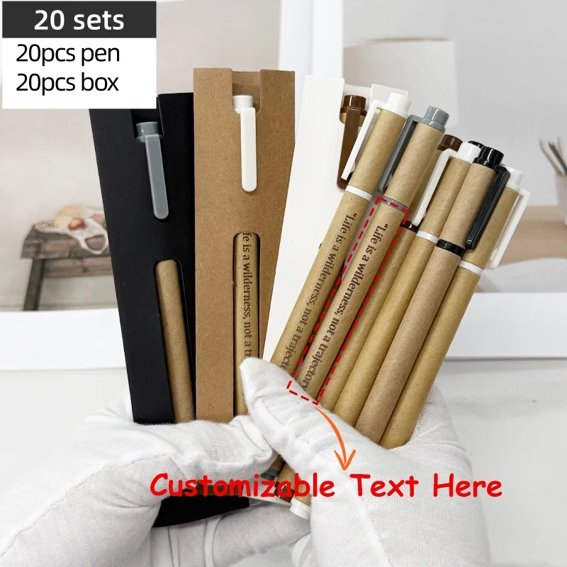 20Sets Personalized Paper Ballpoint Pens Set with Paper Box for Promotional Gifts Holiday Advertising Favors Customized Gifts
20Sets Personalized Paper Ballpoint Pens Set with Paper Box for Promotional Gifts Holiday Advertising Favors Customized Gifts