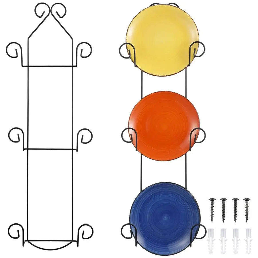 2 шт. винтажных настенных держателей для тарелок, декоративные кронштейны для демонстрации, крепление для картин и декоративных предметов, с крепежом
2 шт. винтажных настенных держателей для тарелок, декоративные кронштейны для демонстрации, крепление для картин и декоративных предметов, с крепежом