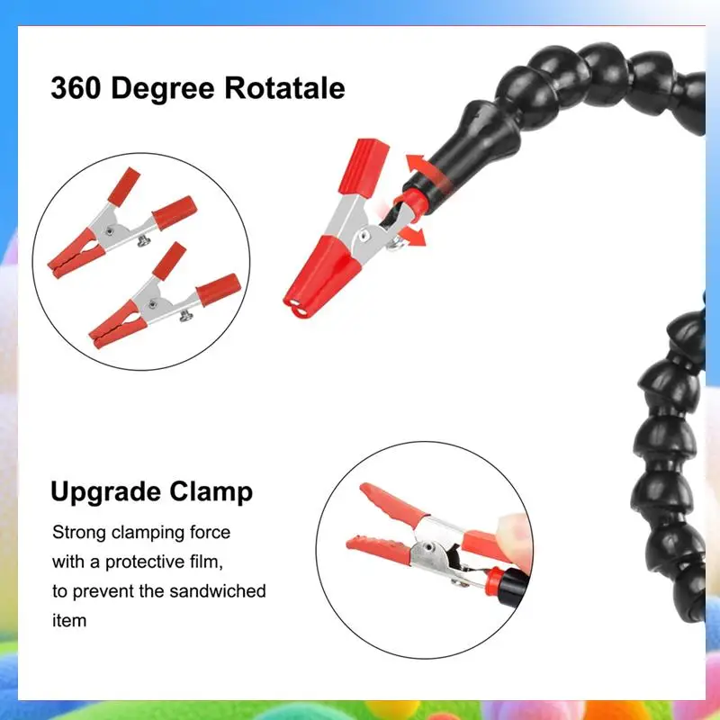 Desk Clamp Soldering Third Hand Tool Flexible Arms Soldering Station Holder For Electronic Repair Soldering-AA25
Desk Clamp Soldering Third Hand Tool Flexible Arms Soldering Station Holder For Electronic Repair Soldering-AA25