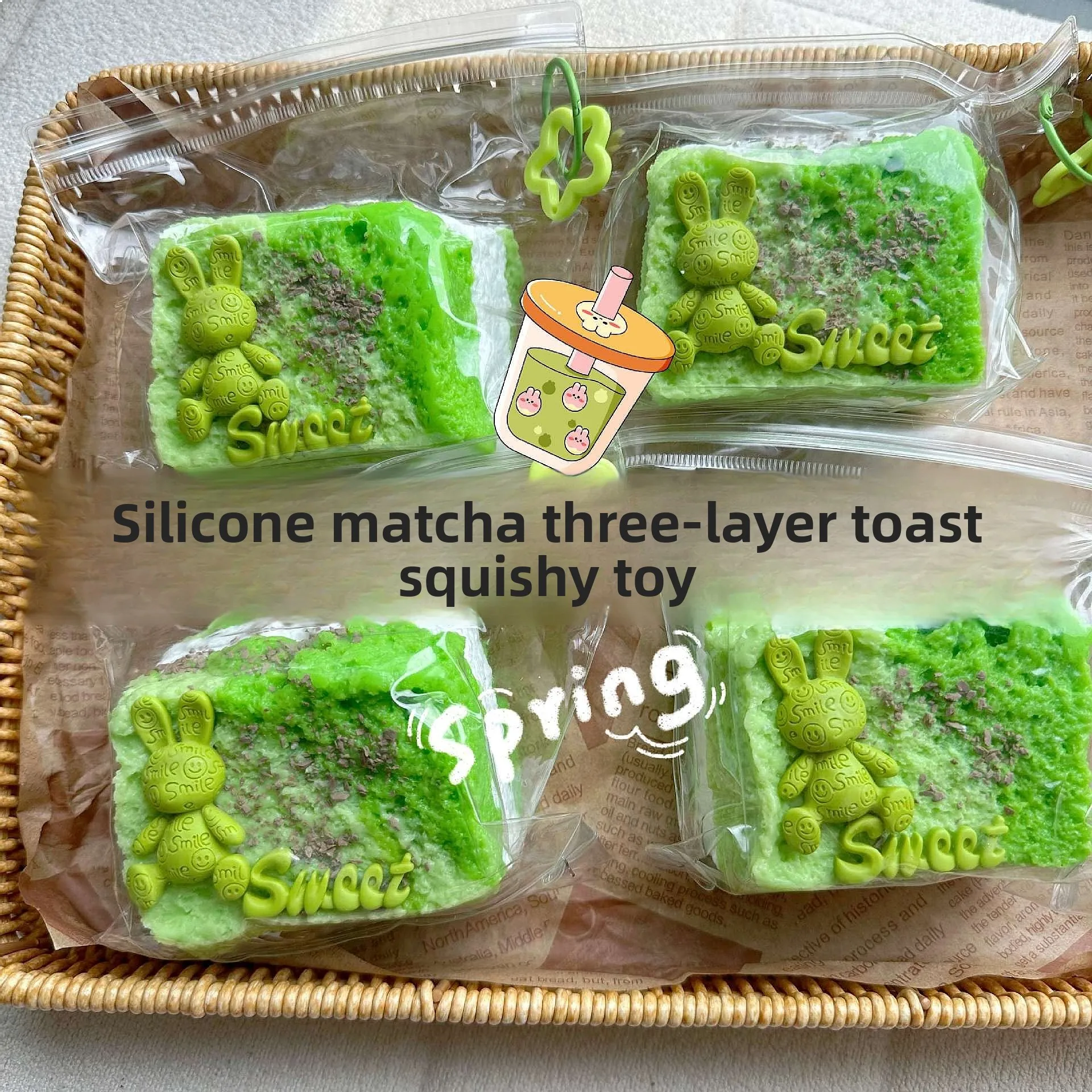 Food Grade Silicone 3-Layer Matcha Cream Toast Squishy Simulation Food Toy Stress Relief Gift
Food Grade Silicone 3-Layer Matcha Cream Toast Squishy Simulation Food Toy Stress Relief Gift