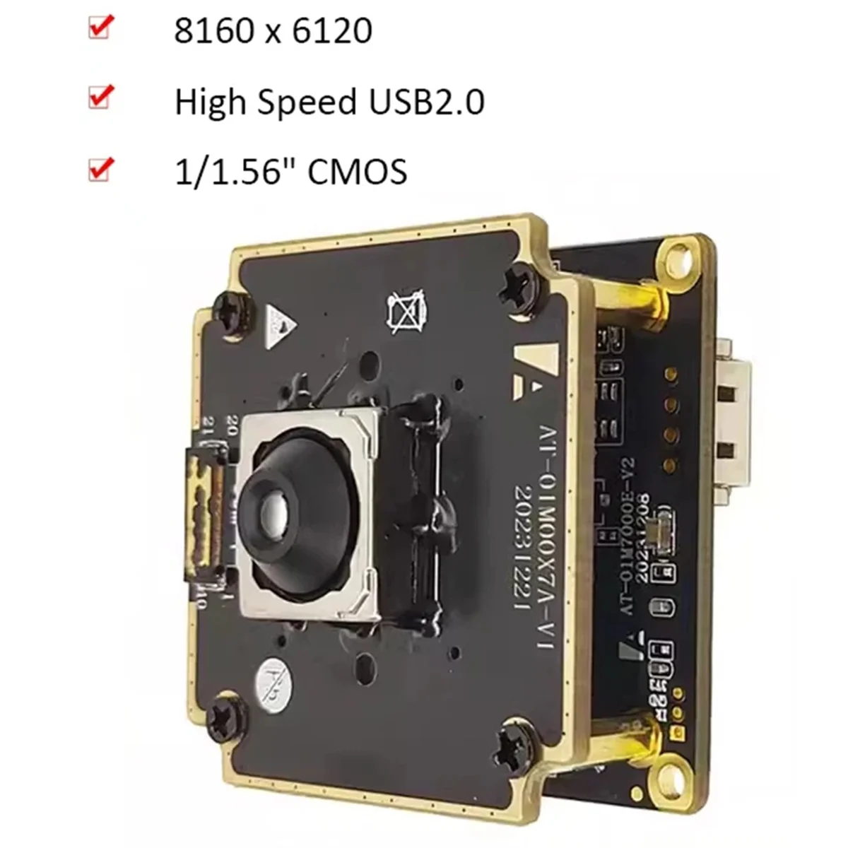 TEH-eIMX766 8160x6120 HD 50MP Fast Autofocus USB Camera Module UVC Free Driver for Live Streaming Face
TEH-eIMX766 8160x6120 HD 50MP Fast Autofocus USB Camera Module UVC Free Driver for Live Streaming Face