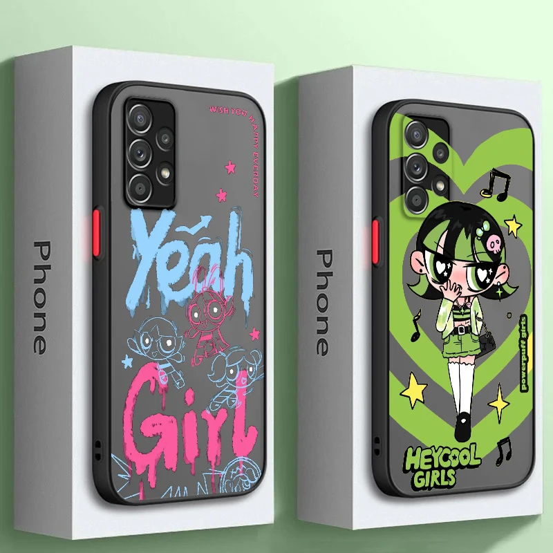 The Powerpuff Girls Cartoon Frosted Translucent For Samsung A53 A52 A33 A32 A51 A71 A21S A13 A73 A50 A22 A12 5G TPU Phone Case
The Powerpuff Girls Cartoon Frosted Translucent For Samsung A53 A52 A33 A32 A51 A71 A21S A13 A73 A50 A22 A12 5G TPU Phone Case