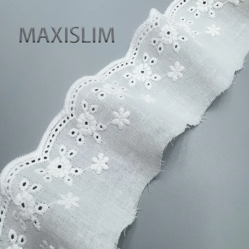 Factory Stock 6cm Cotton Embroidery Lace Trim DIY Lolita Home Soft Decor Women's Skirt Edge Accessories 16Yards/set
Factory Stock 6cm Cotton Embroidery Lace Trim DIY Lolita Home Soft Decor Women's Skirt Edge Accessories 16Yards/set